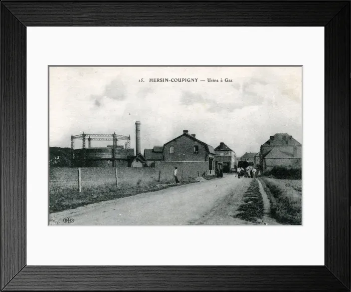 Framed Print : Street Scene, Hersin Coupigny Framed Print : Street Scene, Hersin Coupigny
