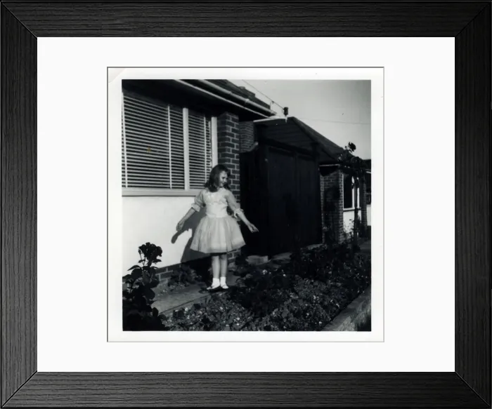 Framed Print : Girl in Best Frock, Fawley, Hampshire Framed Print : Girl in Best Frock, Fawley, Hampshire