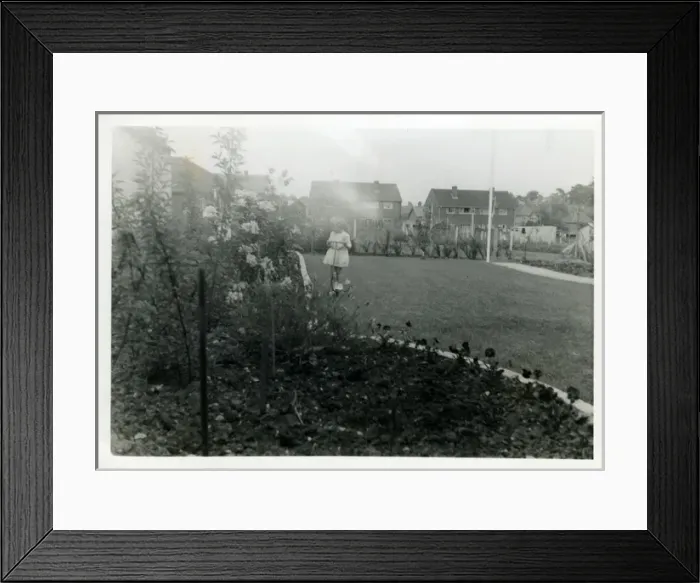 Framed Print : Child in Garden, Fawley, Hampshire Framed Print : Child in Garden, Fawley, Hampshire