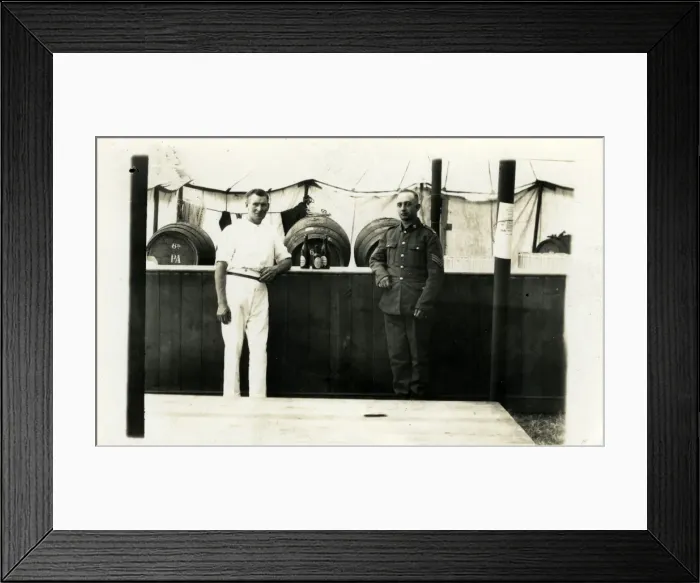 Framed Print : World War One Sergeant in Beer Tent, Trowbridge, Wiltshire Framed Print : World War One Sergeant in Beer Tent, Trowbridge, Wiltshire