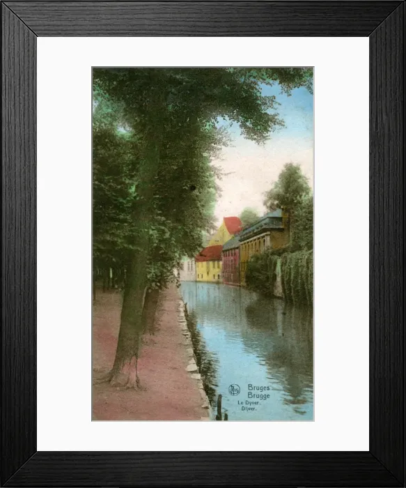 Framed Print : Le Dyver, Brugge, West Flanders Framed Print : Le Dyver, Brugge, West Flanders
