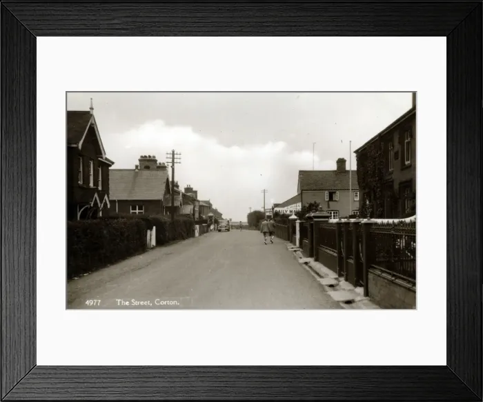 Framed Print : The Street, Corton, Suffolk Framed Print : The Street, Corton, Suffolk