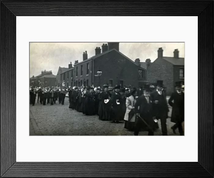 Framed Print : Procession, Hurst, Lancashire Framed Print : Procession, Hurst, Lancashire