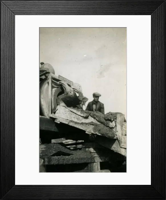 Framed Print : Underground Railway Construction, Leytonstone, London Framed Print : Underground Railway Construction, Leytonstone, London