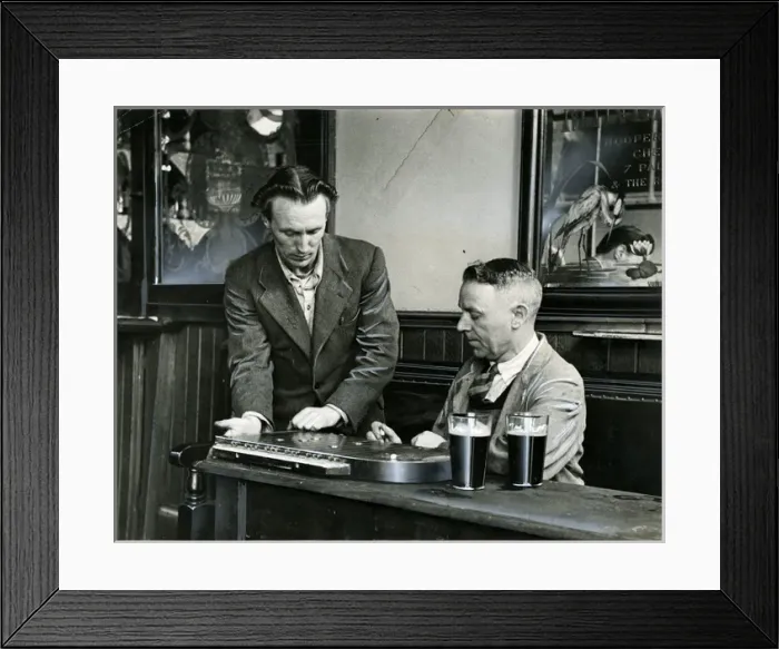 Framed Print : Bar Games - Black Dog Public House, Shoe Lane, London Framed Print : Bar Games - Black Dog Public House, Shoe Lane, London