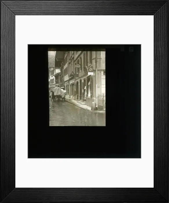 Framed Print : Street Scene, Interlaken Framed Print : Street Scene, Interlaken
