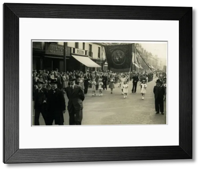 Framed Print : Wesleyan Methodist Sunday School Parade, Clyst, Devon Framed Print : Wesleyan Methodist Sunday School Parade, Clyst, Devon