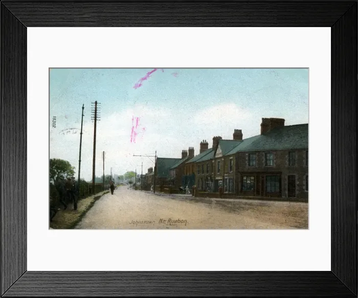 Framed Print : Street Scene, Johnstown, Denbighshire Framed Print : Street Scene, Johnstown, Denbighshire
