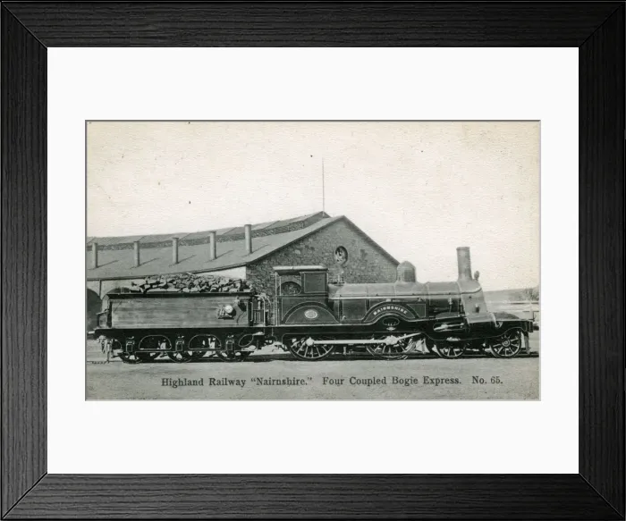 Framed Print : Four Coupled Bogie Express Nairnshire, Inverness Framed Print : Four Coupled Bogie Express Nairnshire, Inverness