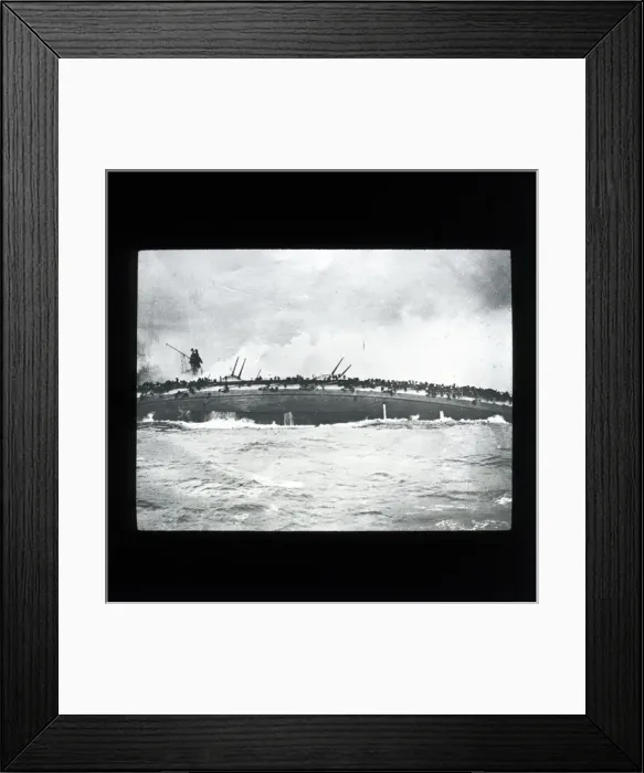 Framed Print : WW1 - The Sinking of the German Cruiser Blucher Framed Print : WW1 - The Sinking of the German Cruiser Blucher