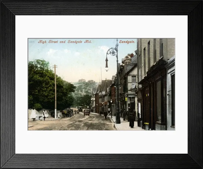 Framed Print : High Street, Sandgate, Kent Framed Print : High Street, Sandgate, Kent
