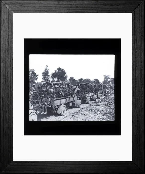 Framed Print : WW1 - Wagon Convoy 103rd (Tyneside Irish) Brigade Framed Print : WW1 - Wagon Convoy 103rd (Tyneside Irish) Brigade