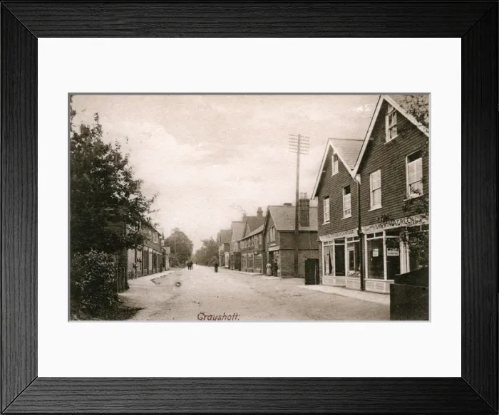 Framed Print : Street Scene, Grayshott, Hampshire Framed Print : Street Scene, Grayshott, Hampshire