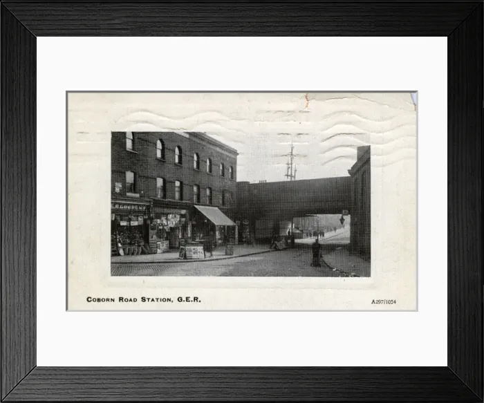 Framed Print : Coborn Road Railway Station, Poplar, London Framed Print : Coborn Road Railway Station, Poplar, London