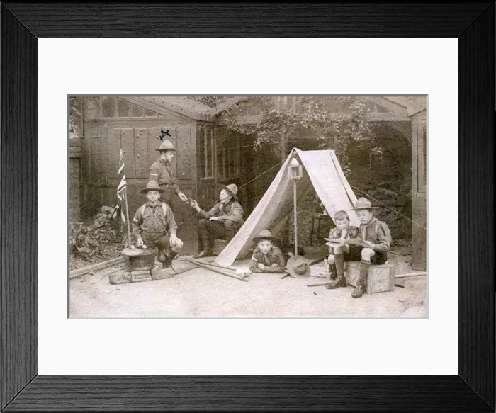 Framed Print : Boy Scouts Camp, Herne Bay, Kent Framed Print : Boy Scouts Camp, Herne Bay, Kent