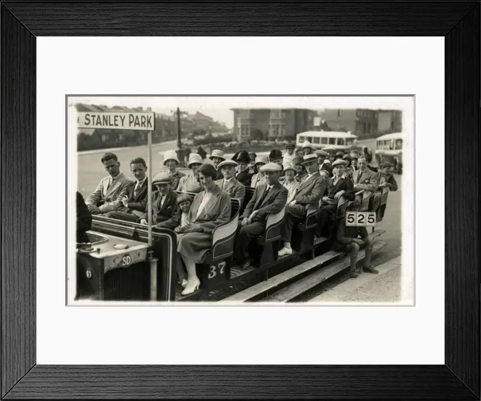 Framed Print : Open-air Bus, Blackpool, Lancashire Framed Print : Open-air Bus, Blackpool, Lancashire