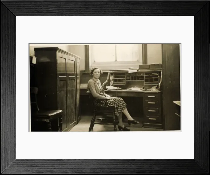 Framed Print : Female Office Worker - Secretary Framed Print : Female Office Worker - Secretary