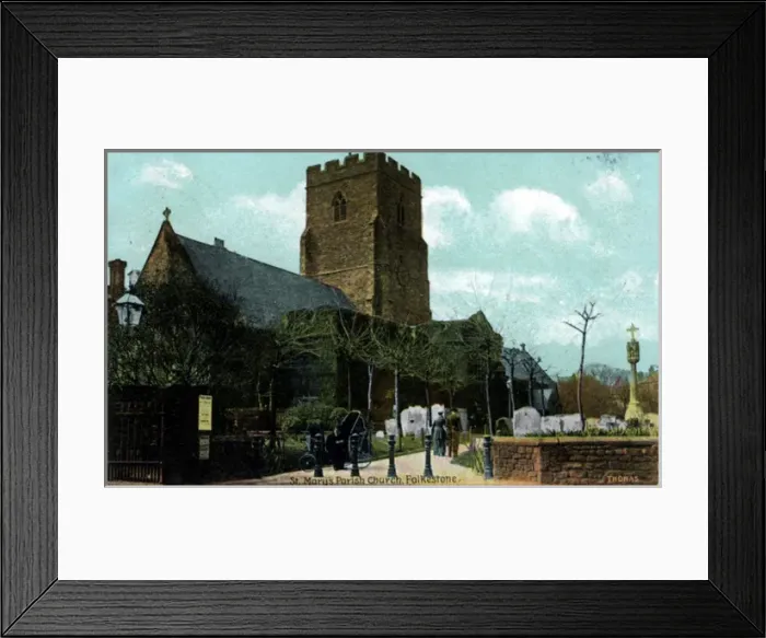 Framed Print : St Marys Parish Church, Folkestone, Kent Framed Print : St Marys Parish Church, Folkestone, Kent