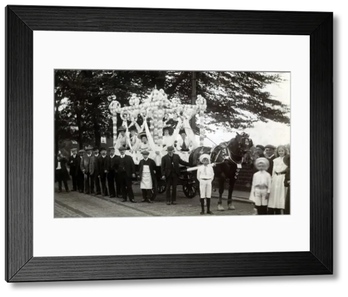 Framed Print : Carnival Float - Lidget Street, Lindley, Yorkshire Framed Print : Carnival Float - Lidget Street, Lindley, Yorkshire