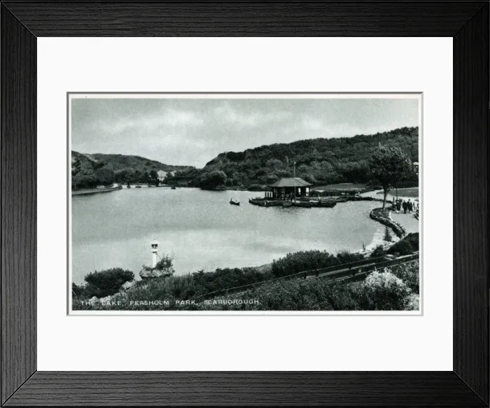 Framed Print : The Lake - Peasholm Park, Scarborough, Yorkshire Framed Print : The Lake - Peasholm Park, Scarborough, Yorkshire