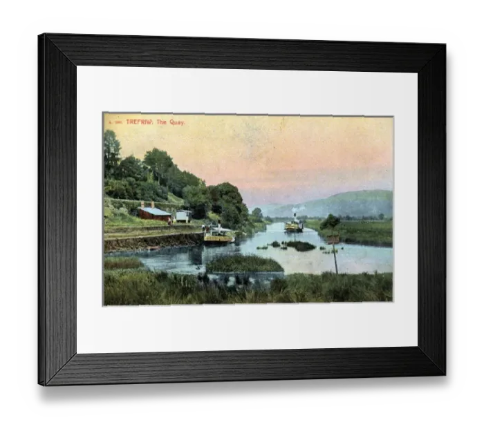 Framed Print : The Quay, Trefriw, Gwynedd Framed Print : The Quay, Trefriw, Gwynedd