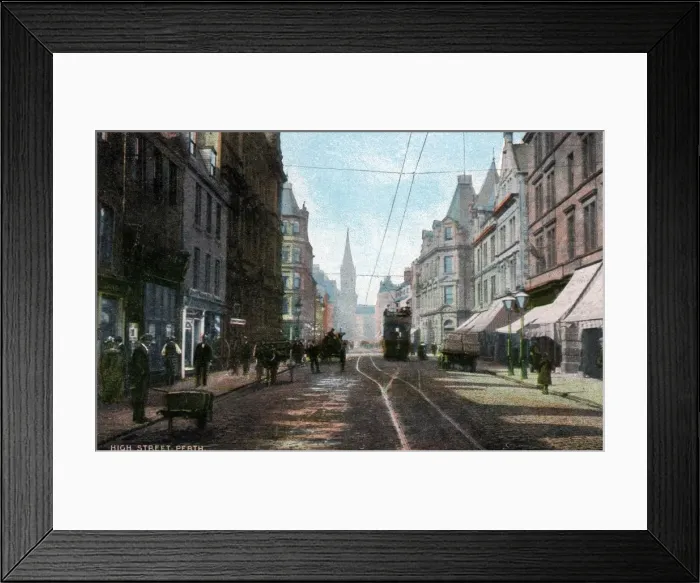 Framed Print : High Street, Perth, Perthshire Framed Print : High Street, Perth, Perthshire