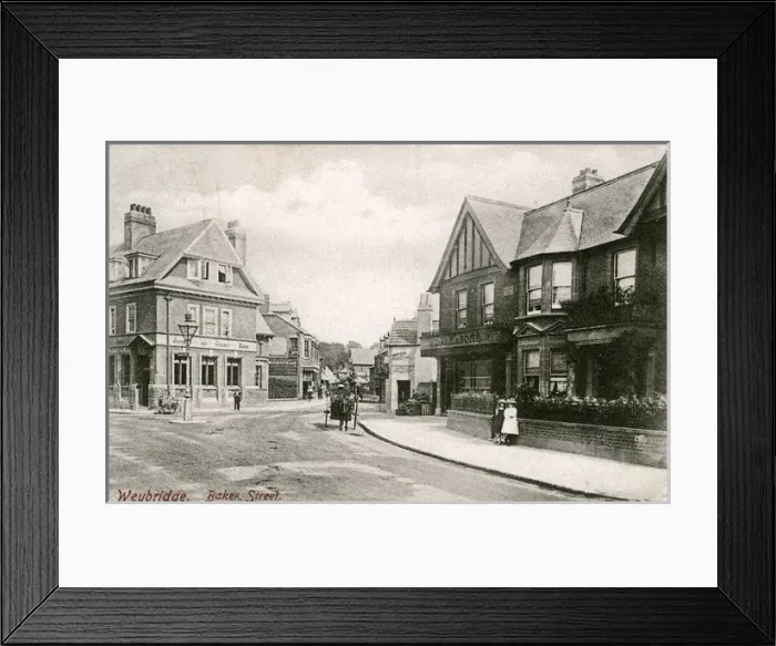 Framed Print : Baker Street, Weybridge, Surrey Framed Print : Baker Street, Weybridge, Surrey