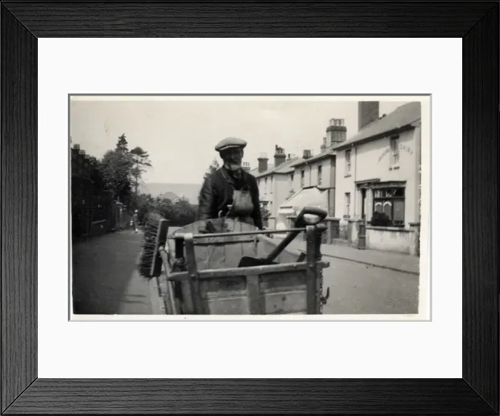 Framed Print : Roadsweeper, Unknown location Framed Print : Roadsweeper, Unknown location