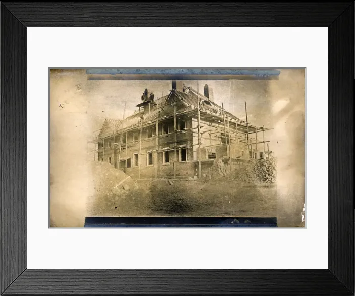 Framed Print : Large House Under Construction, Chichester, Sussex Framed Print : Large House Under Construction, Chichester, Sussex