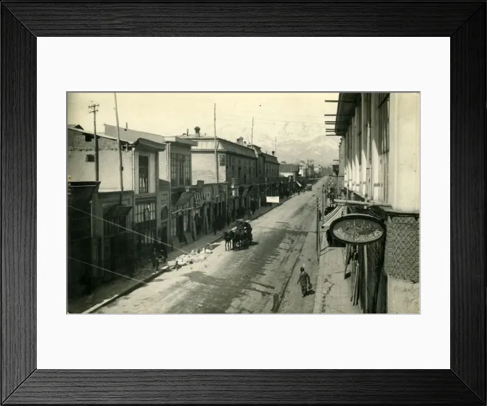 Framed Print : Street Scene, Unknown location Framed Print : Street Scene, Unknown location