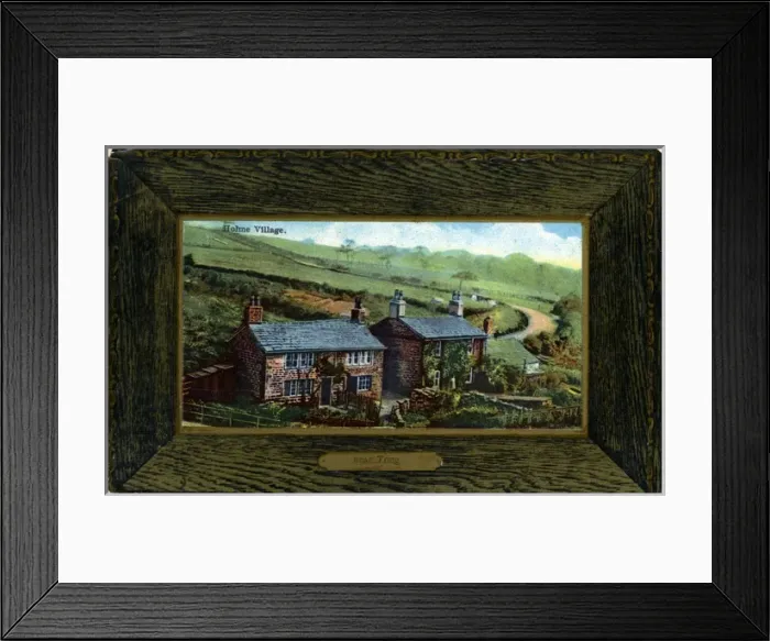 Framed Print : Cottages, Holme Village, Yorkshire