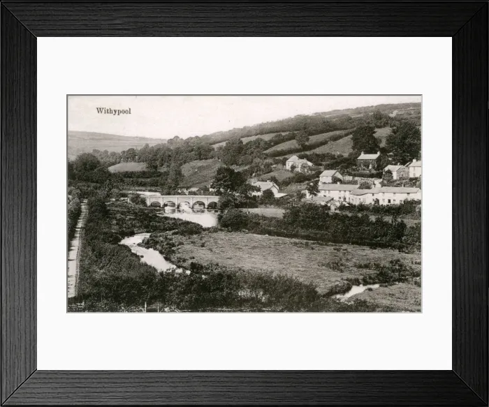 Framed Print : View of Withypool, Exmoor, Somerset, England
