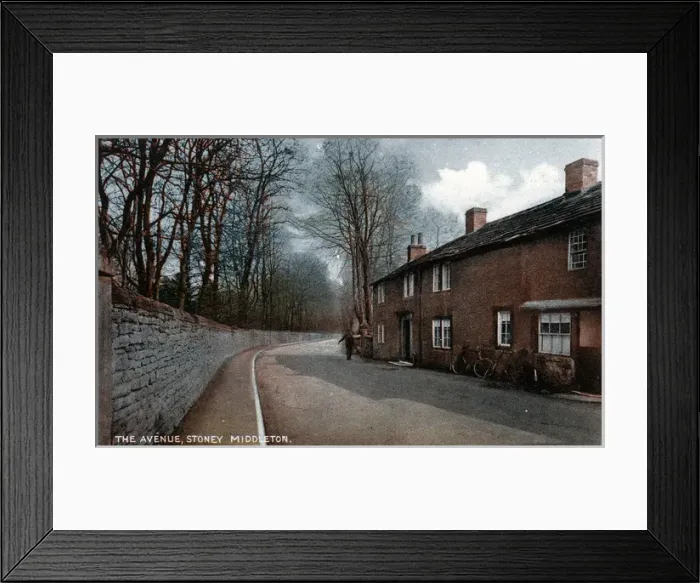 Framed Print : The Avenue, Stoney Middleton, Derbyshire, England Framed Print : The Avenue, Stoney Middleton, Derbyshire, England