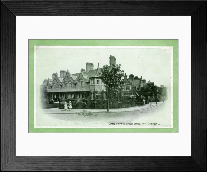 Framed Print : Cottage Homes on Bridge Street, Port Sunlight Framed Print : Cottage Homes on Bridge Street, Port Sunlight