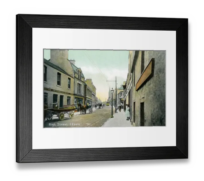 Framed Print : High Street, Leven, Fifeshire Framed Print : High Street, Leven, Fifeshire