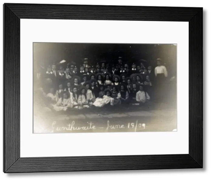 Framed Print : School Photograph, Gunthwaite, Yorkshire Framed Print : School Photograph, Gunthwaite, Yorkshire