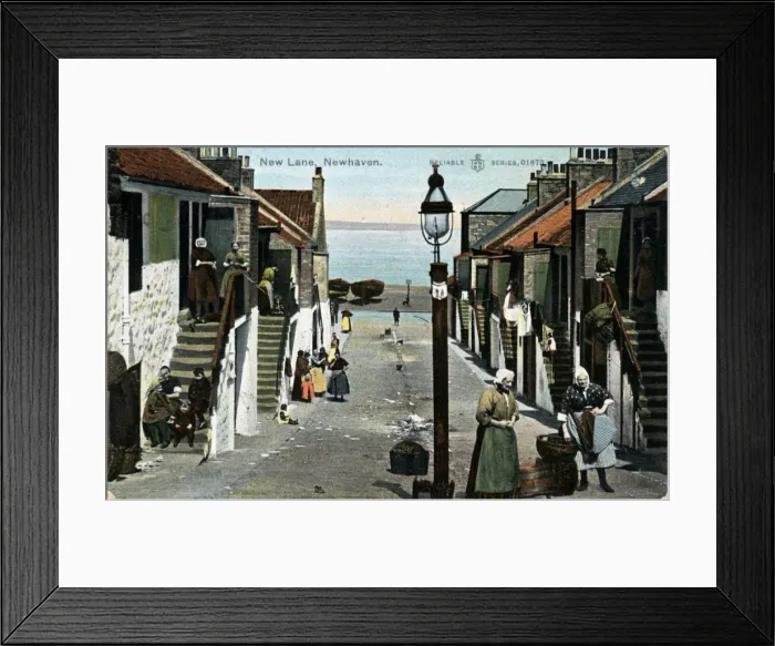 Framed Print : New Lane, Newhaven, Midlothian Framed Print : New Lane, Newhaven, Midlothian