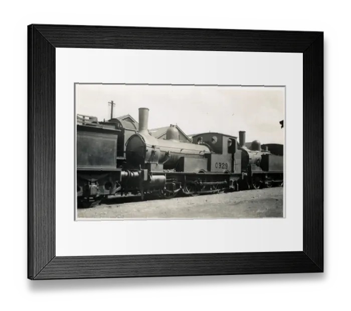 Framed Print : 0329 Locomotive 0-6-0, Unknown location Framed Print : 0329 Locomotive 0-6-0, Unknown location