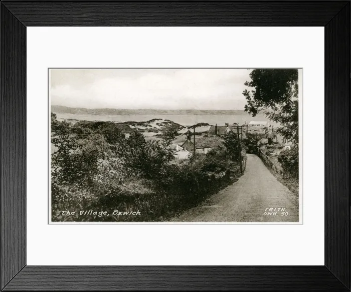 Framed Print : The Village, Oxwich, Glamorgan Framed Print : The Village, Oxwich, Glamorgan