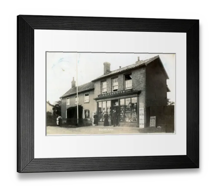 Framed Print : Shopfront, Rockland St Peters, Norfolk Framed Print : Shopfront, Rockland St Peters, Norfolk