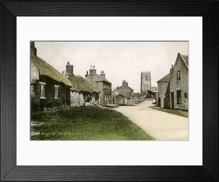 Framed Print : High Street, Easington, Yorkshire Framed Print : High Street, Easington, Yorkshire