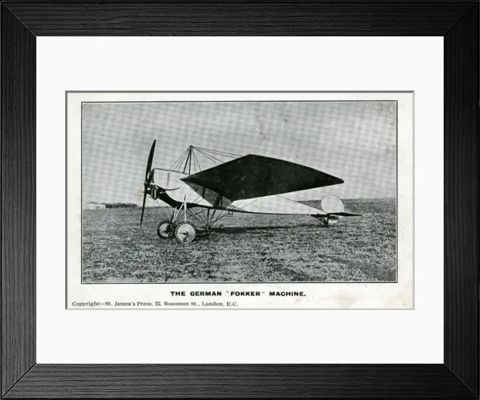 Framed Print : WW1 Fokker Aeroplane