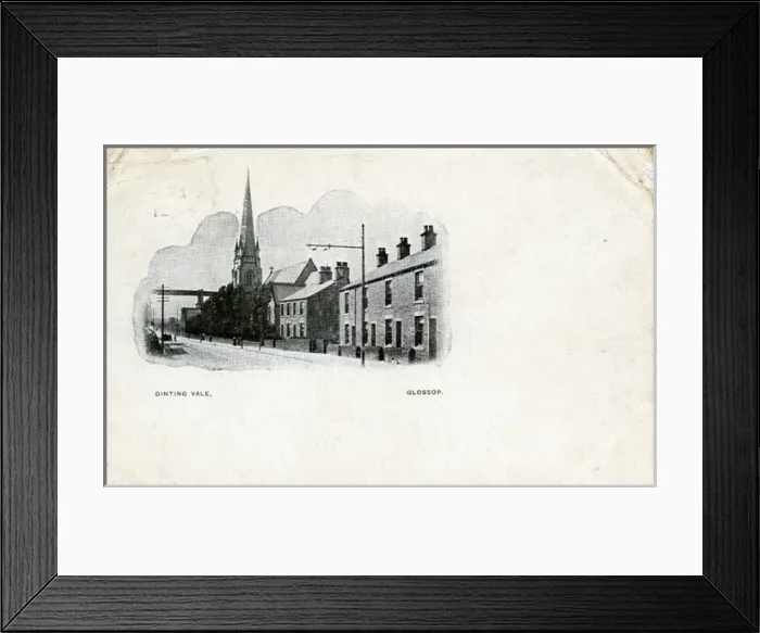 Framed Print : Street Scene, Dinting Vale, Derbyshire Framed Print : Street Scene, Dinting Vale, Derbyshire