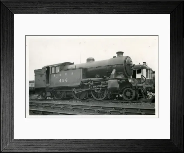 Framed Print : Class VI 2-6-2 Tank Locomotive - No. 486 Framed Print : Class VI 2-6-2 Tank Locomotive - No. 486