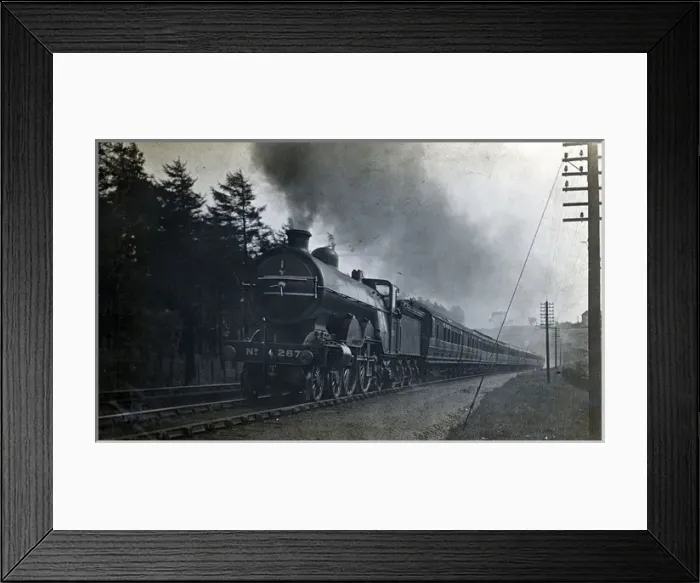 Framed Print : 4-4-2 Locomotive - No. 287 Framed Print : 4-4-2 Locomotive - No. 287