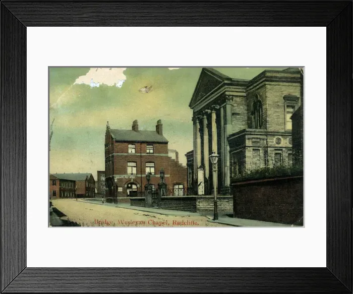 Framed Print : Bridge Wesleyan Chapel, Radcliffe, Lancashire Framed Print : Bridge Wesleyan Chapel, Radcliffe, Lancashire