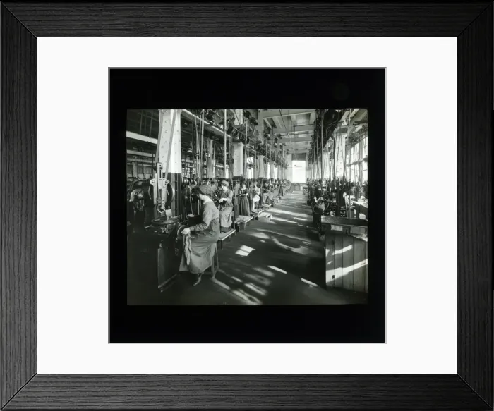 Framed Print : Biplane - Aircraft Factory, Thought to be at Coventry, Warwi Framed Print : Biplane - Aircraft Factory, Thought to be at Coventry, Warwi