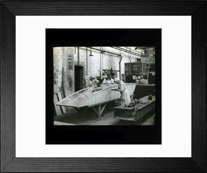 Framed Print : Biplane - Aircraft Factory, Thought to be at Coventry, Warwi Framed Print : Biplane - Aircraft Factory, Thought to be at Coventry, Warwi