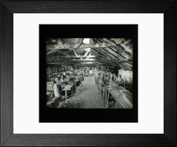 Framed Print : Biplane - Aircraft Factory, Thought to be at Coventry, Warwi Framed Print : Biplane - Aircraft Factory, Thought to be at Coventry, Warwi