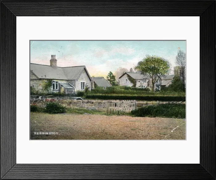 Framed Print : The Village, Rennington, Northumberland Framed Print : The Village, Rennington, Northumberland